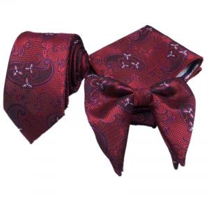 3pcs necktie pocket scarf and bowtie sets