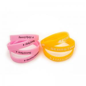 Dark in glow silicone wristband