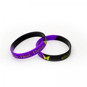 Subsection silicone wristband